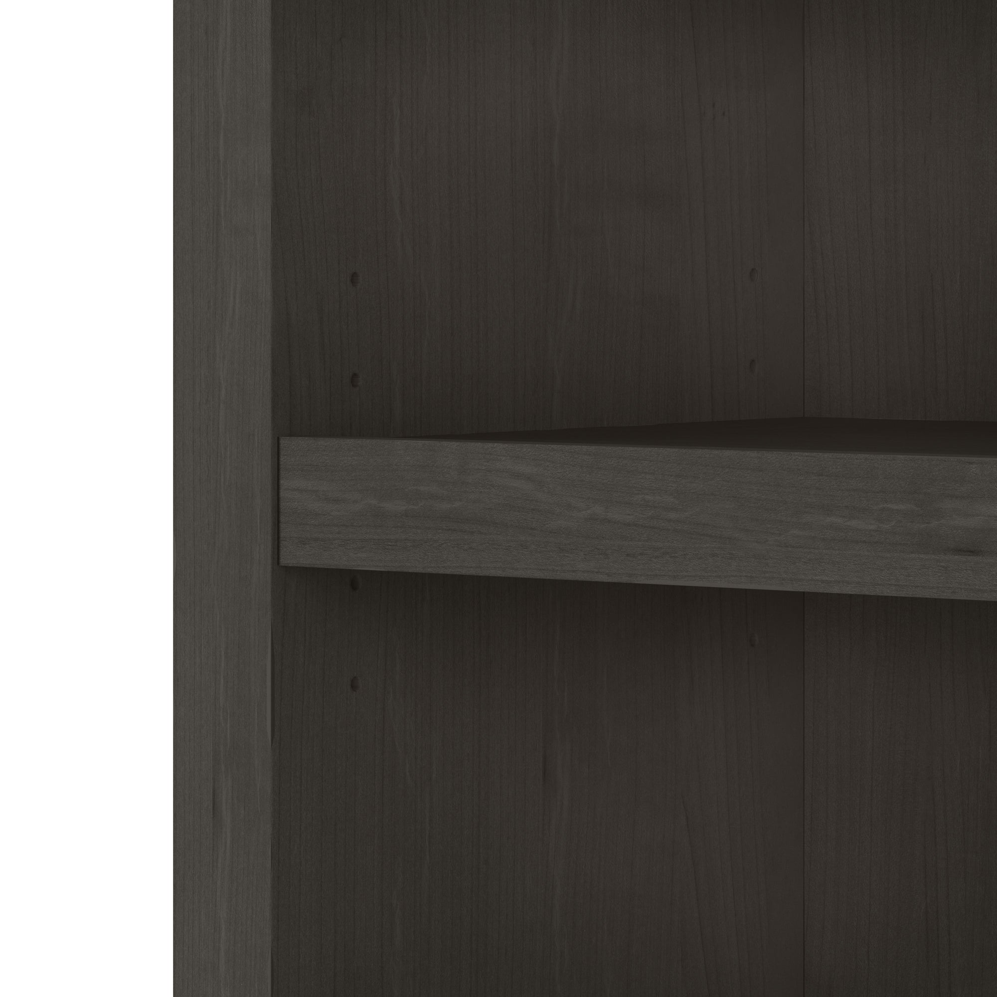32" Modern Premium Bookcase in Charcoal Maple