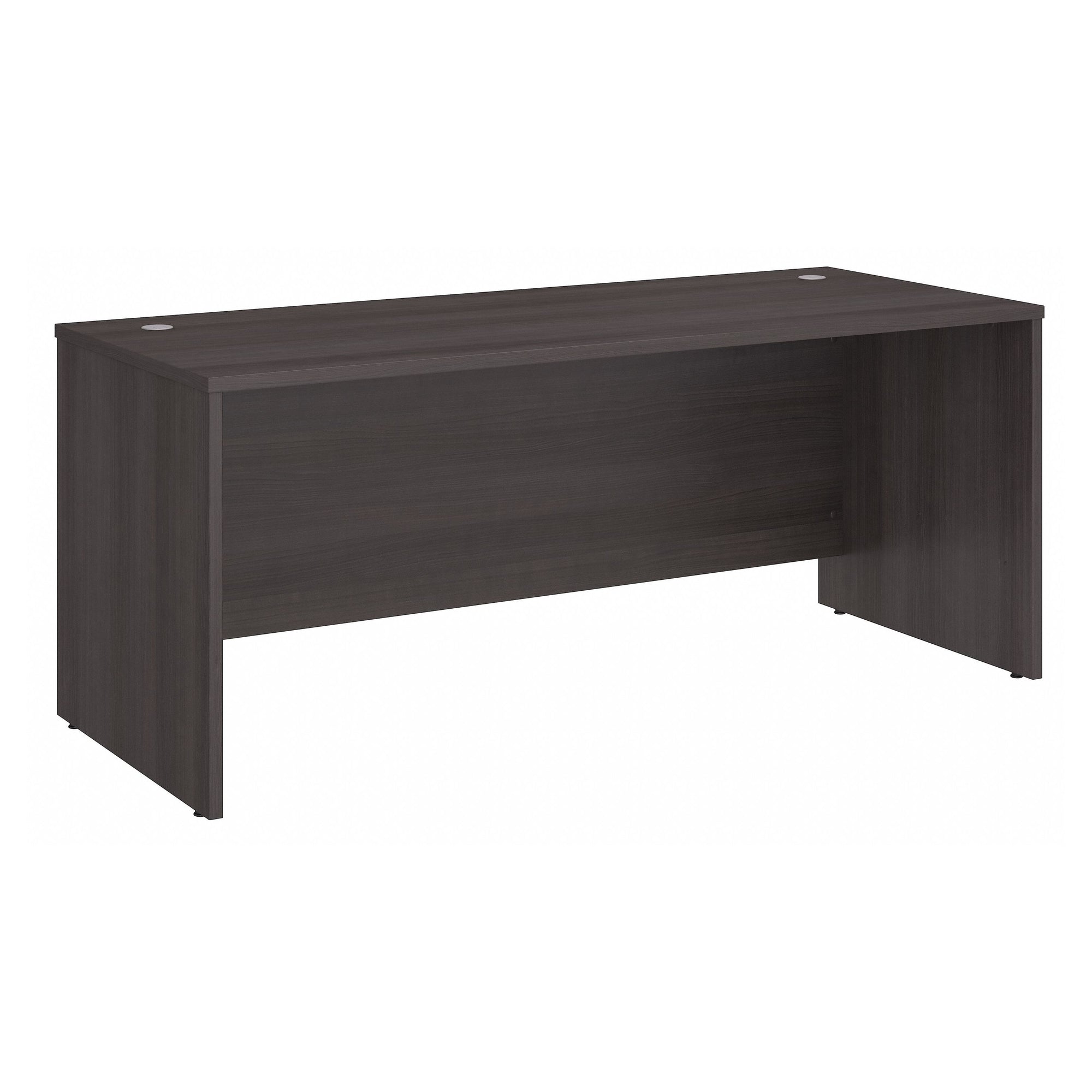 72" Modern Office Desk with Privacy Panel in Storm Gray