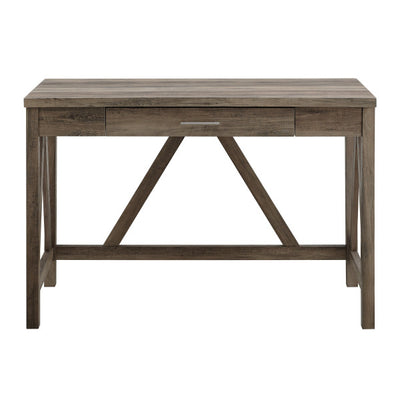 46" Gray Woodgrain A-Frame Desk