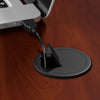 48" Corner Office Desk with Return and Mobile Pedestal in Hansen Cherry