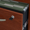 Premium Mahogany 60" Modern Office Desk with 3-Drawer Mobile Pedestal