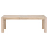 71" - 102.5" Extendable Light Oak Table