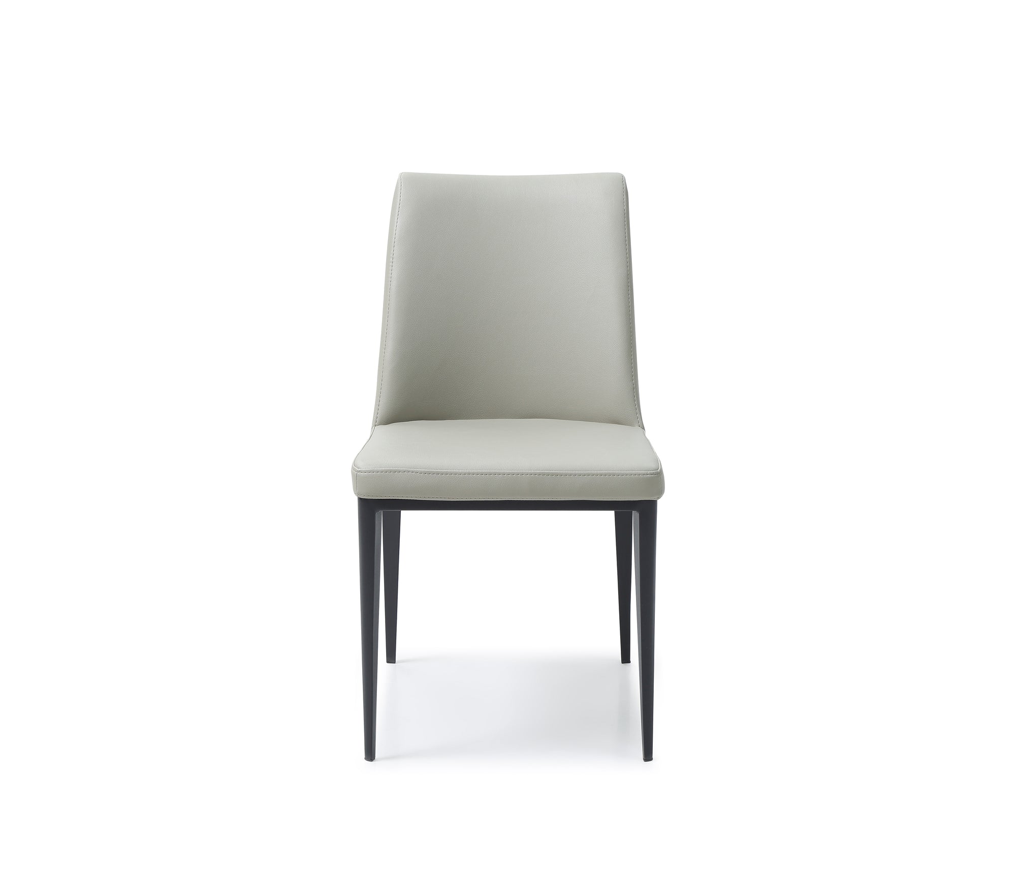 Sleek and Classic Gray Leatherette Guest or Conference Chair