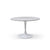 Round Ceramic Meeting Table with White Gold Top