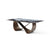 Brushed Bronze Conference Table with Ceramic Top