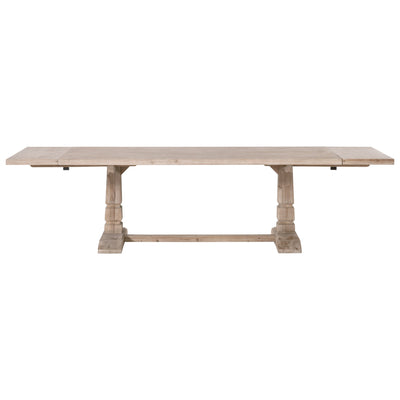Rustic Extendable 86.5" - 118" Pine Meeting Table