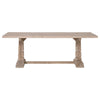 Rustic Extendable 86.5" - 118" Pine Meeting Table