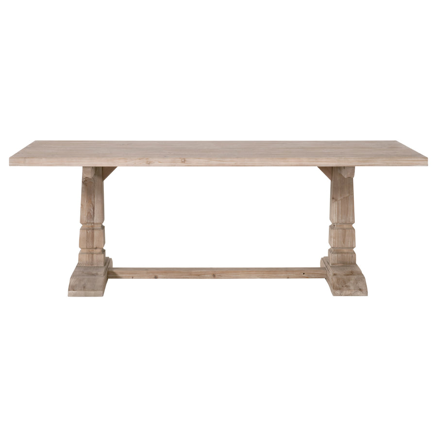 Rustic Extendable 86.5" - 118" Pine Meeting Table