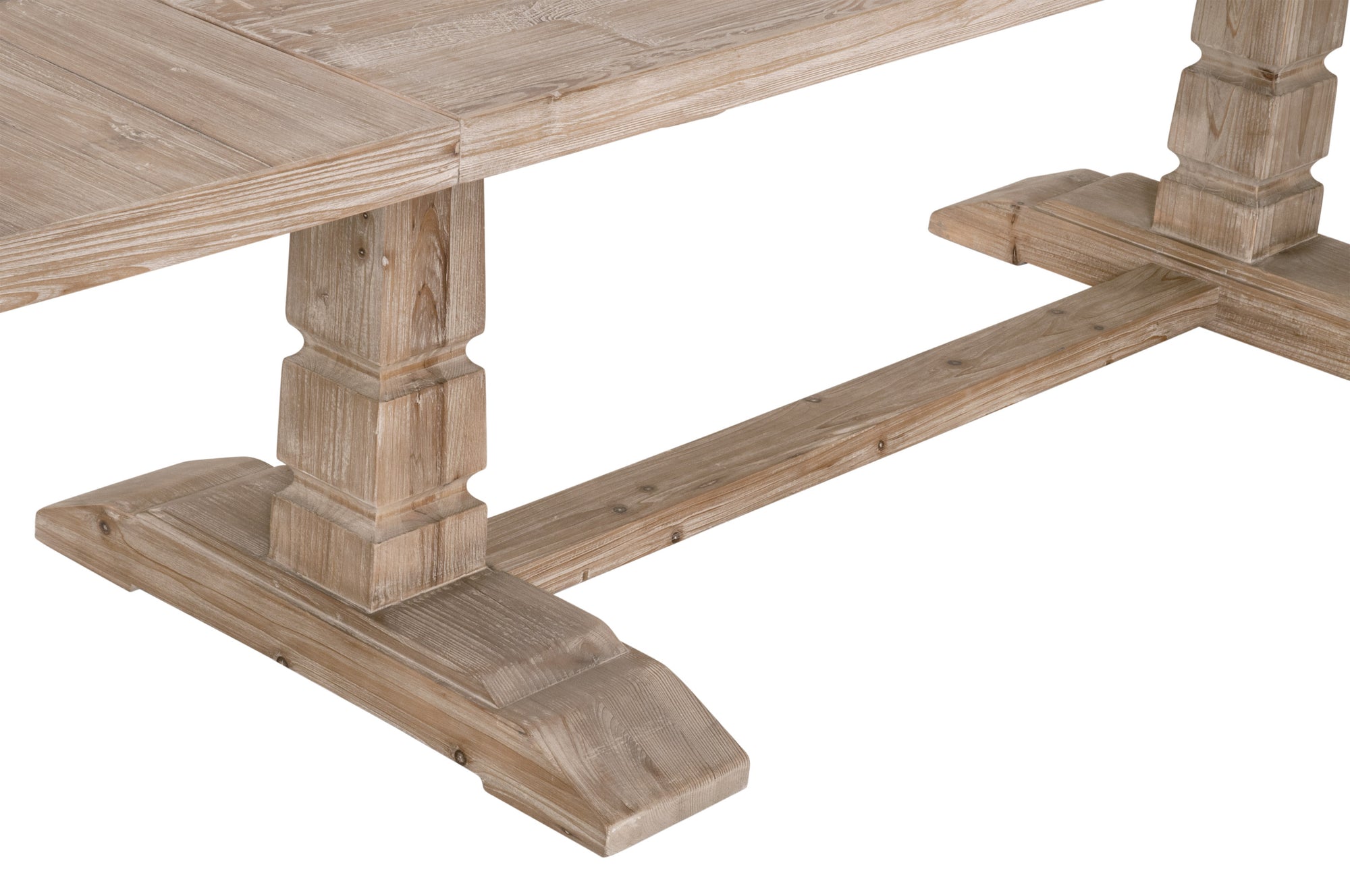 Rustic Extendable 86.5" - 118" Pine Meeting Table