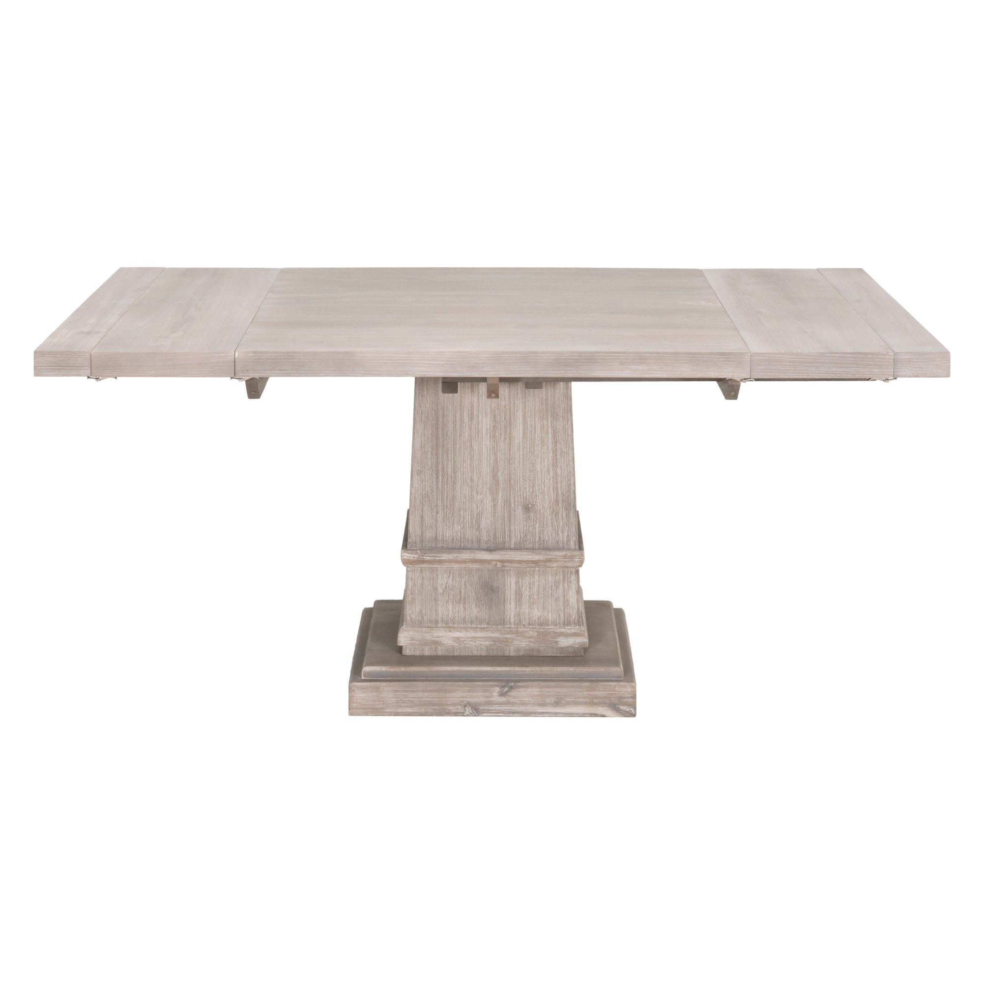 44" - 64" Square Natural Gray Extension Meeting Table