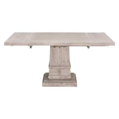 44" - 64" Square Natural Gray Extension Meeting Table