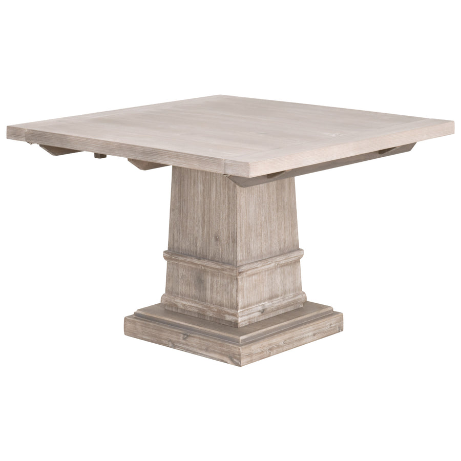 44" - 64" Square Natural Gray Extension Meeting Table