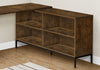 L-Shaped 60" Brown Contemporary Office Desk