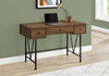 Walnut 47" Industrial-Style Contemporary Computer Desk with Storage