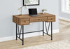 Brown 47" Industrial-Style Contemporary Computer Desk with Storage