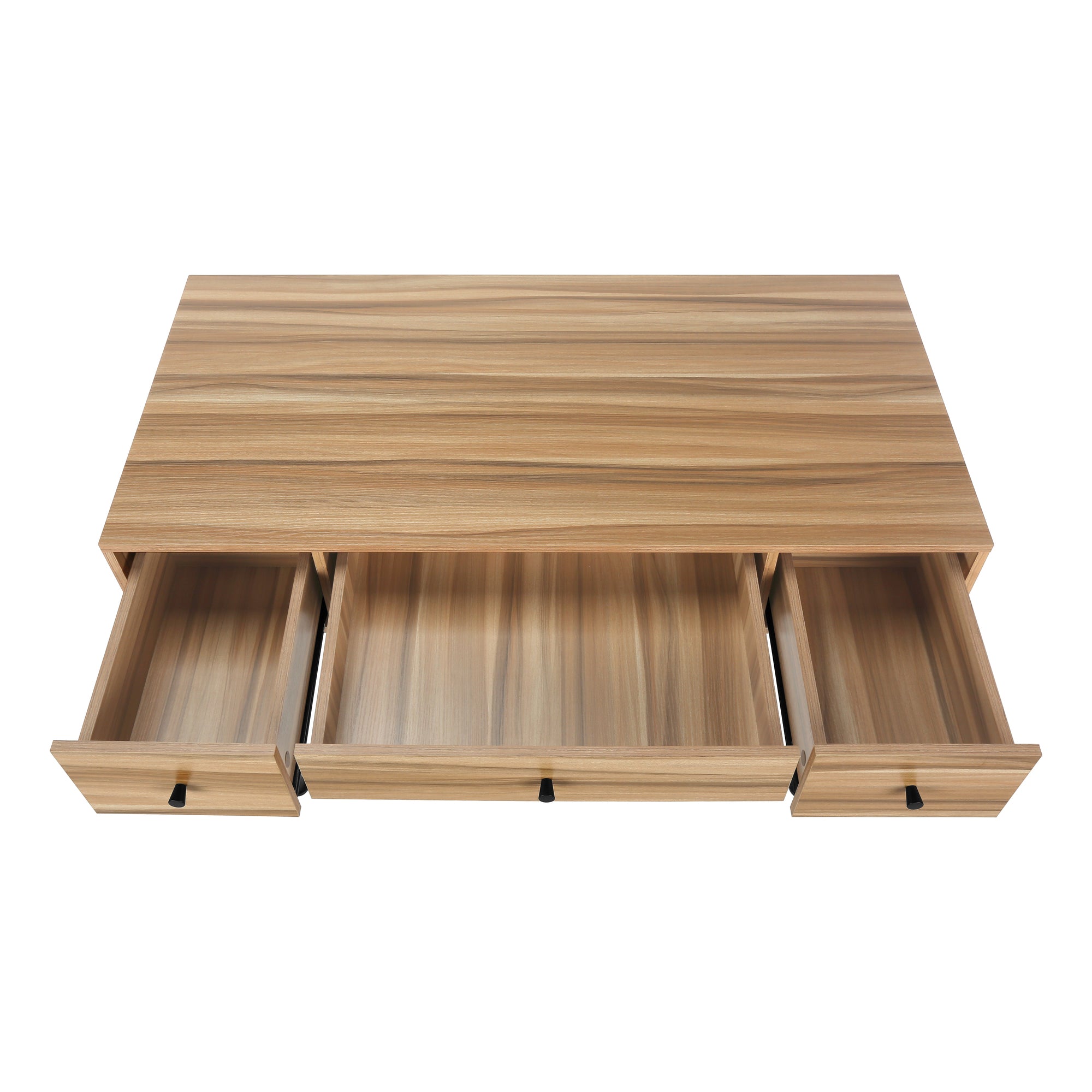 Brown 47" Industrial-Style Contemporary Computer Desk with Storage