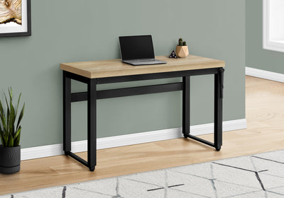 Adjustable Height 47" Natural Home Office Desk