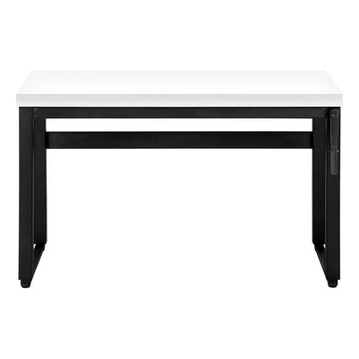 White Adjustable Height 47" Home Office Desk