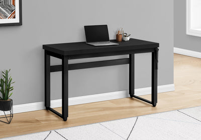 Black Adjustable Height 47" Home Office Desk