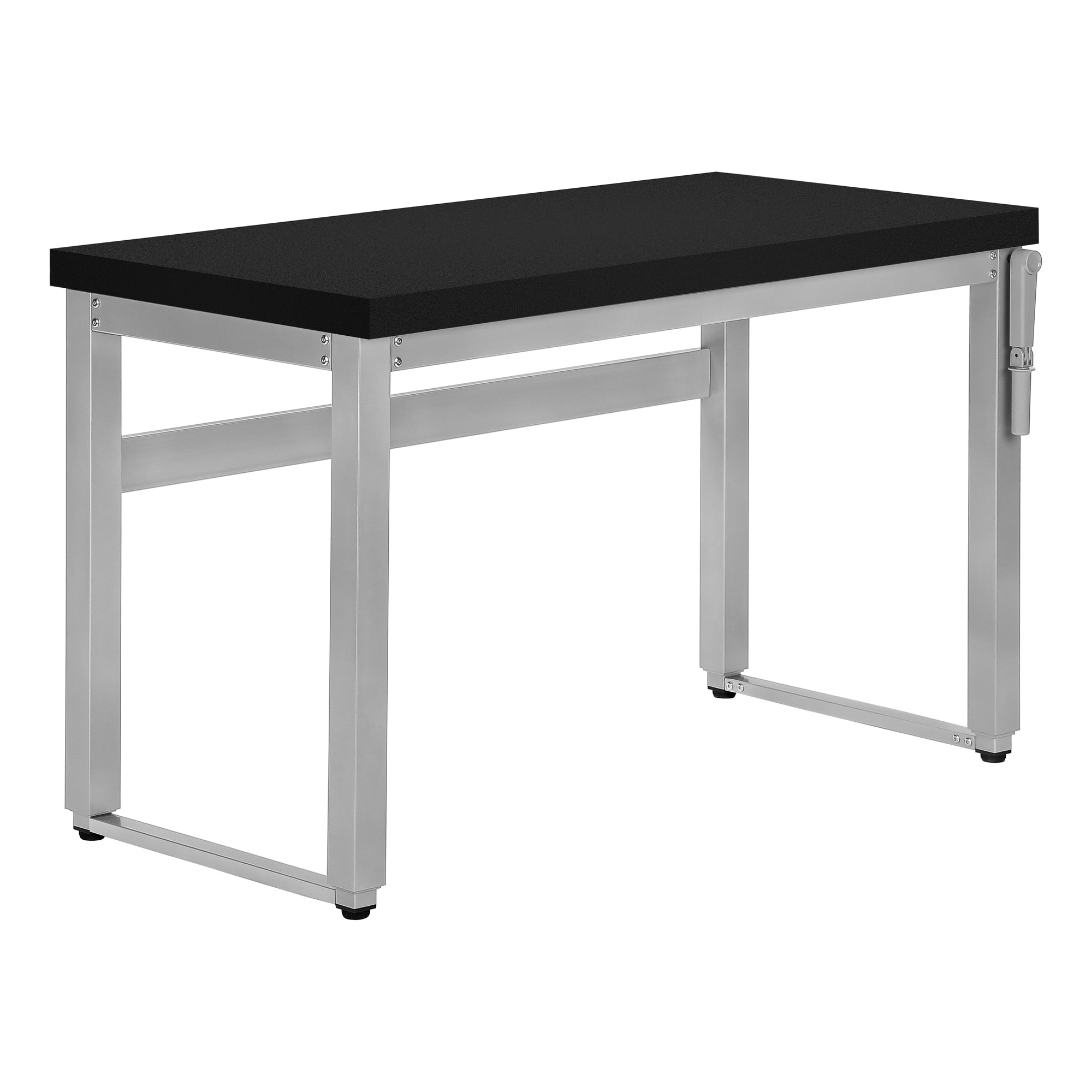 Black and Grey Adjustable Height 47" Home Office Desk