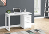 47" White Floating Computer Desk with Storage