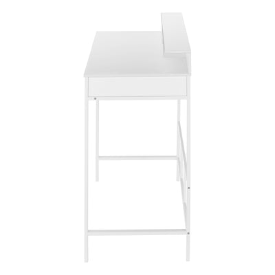 White Standing Height 47" Computer Workstation