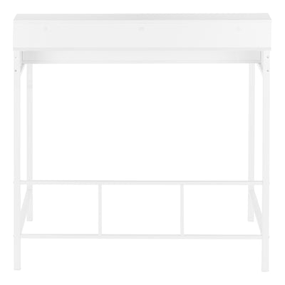 White Standing Height 47" Computer Workstation