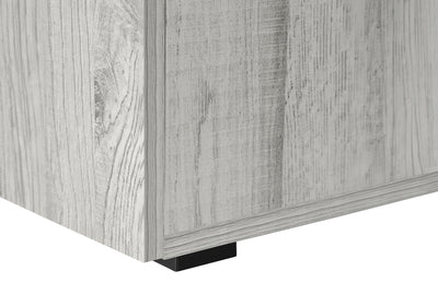 47" Grey Floating Desktop Workstation with Storage