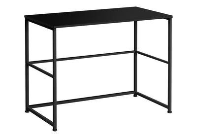 40" Black Industrial Metal Computer Workstation