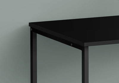 40" Black Industrial Metal Computer Workstation