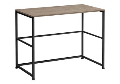40" Dark Taupe Industrial Metal Computer Workstation