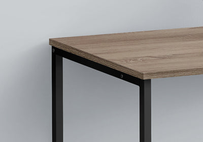40" Dark Taupe Industrial Metal Computer Workstation