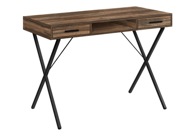 Brown 42" Trestle Workstation with Storage