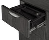 Premium Ash Gray U-shaped Desk with Locking Pedestal & Wire Management