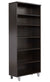 31.5" x 71.5" Espresso Bookcase with Steel Adjustable Legs