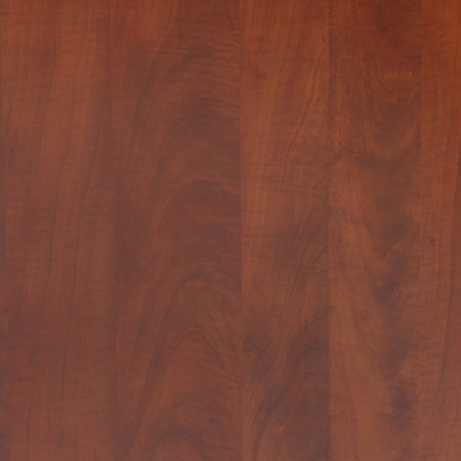 Premium Cherry U-shaped Desk with Locking Pedestal & Wire Management