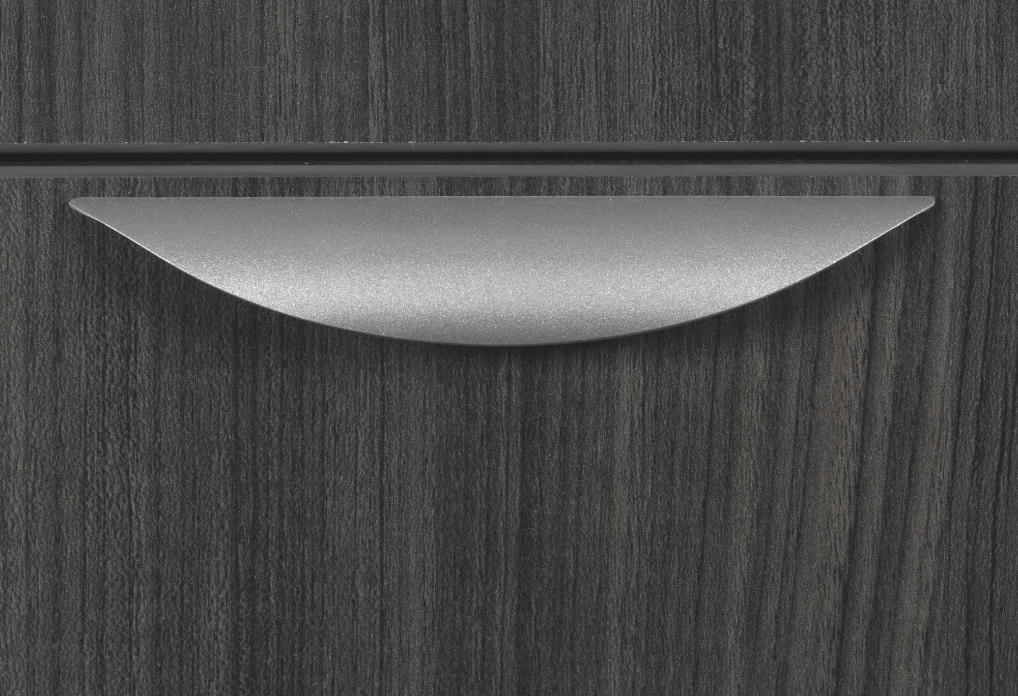 Premium Ash Gray U-shaped Desk with Locking Pedestal & Wire Management