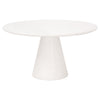 Concrete 55" Ivory Round Conference Table