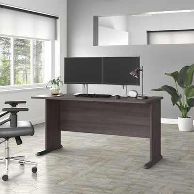 60" Rugged Modern Office Desk in Storm Gray