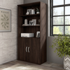 60" Modern Office Desk with Metal Legs in Black Walnut