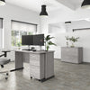 60" Rugged Modern Office Desk in Platinum Gray