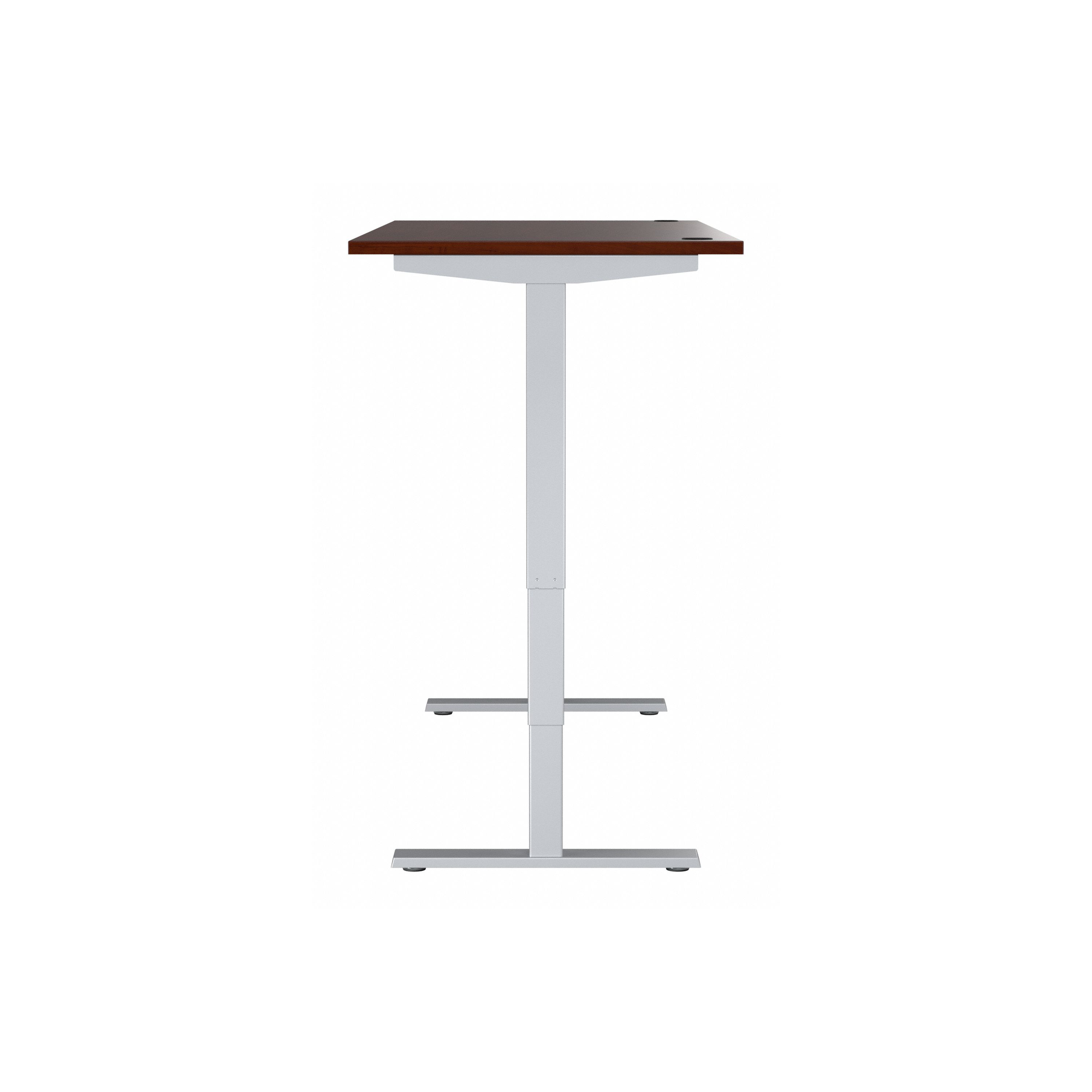 72" Large Modern Adjustable Standing Office Desk in Hansen Cherry with Metallic Base