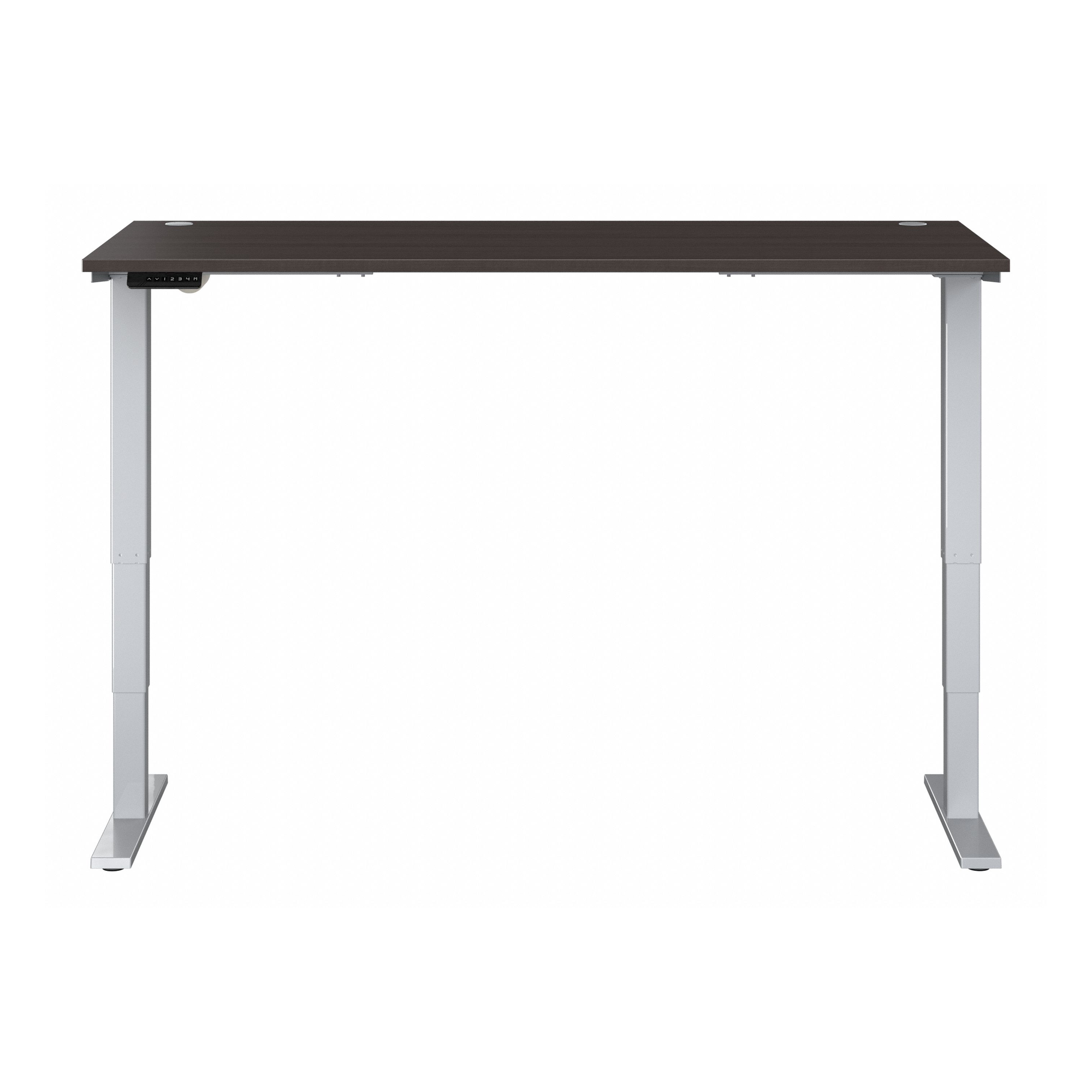 72" Large Modern Standing Office Desk in Storm Gray with Metallic Base
