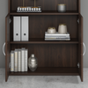 36" Modern Tall Bookcase in Black Walnut