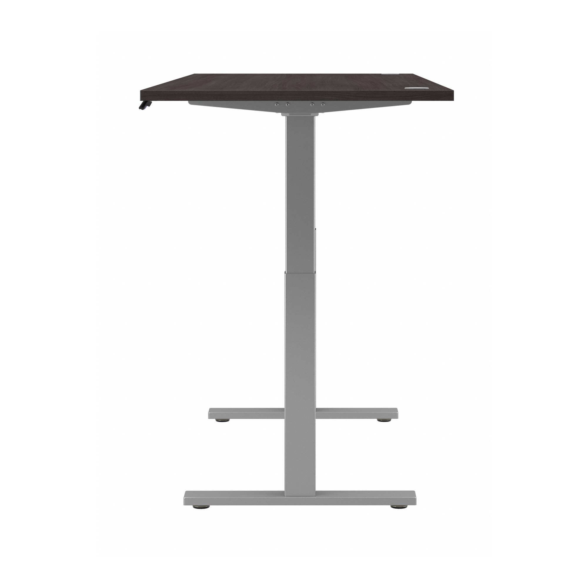 72" Modern Standing Office Desk in Storm Gray with Metallic Base