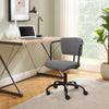 Gray Modern Office Chair with Looped Arms