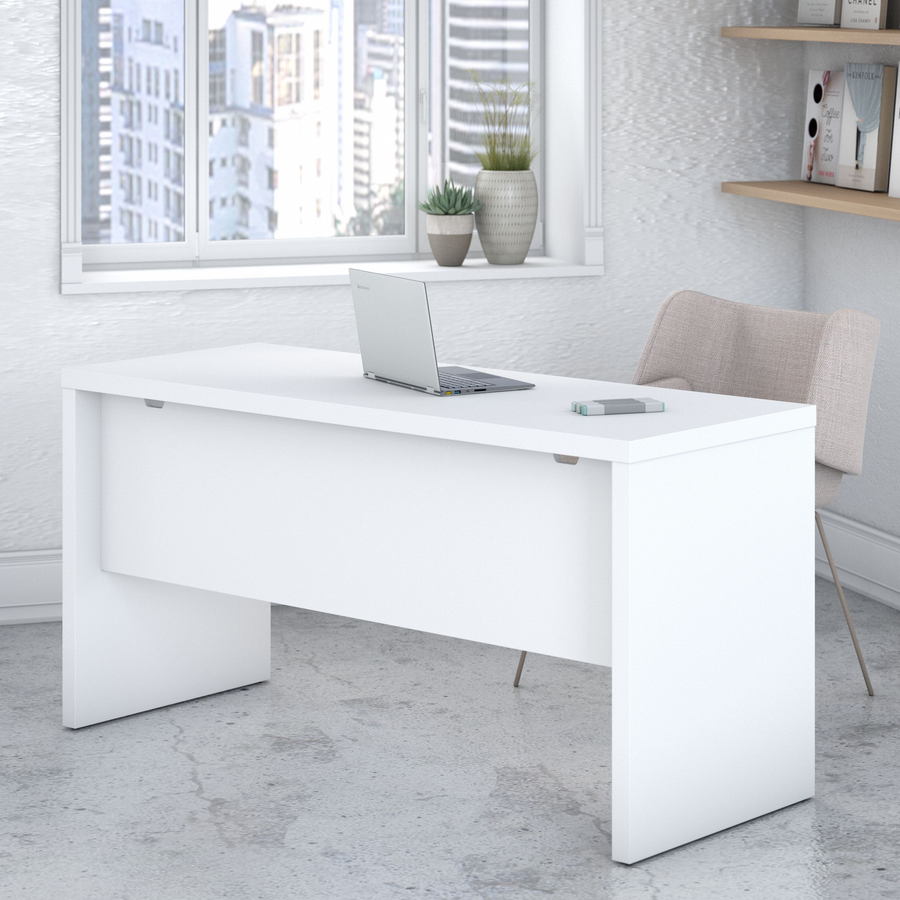 60" Modern Premium Office Desk in Pure White