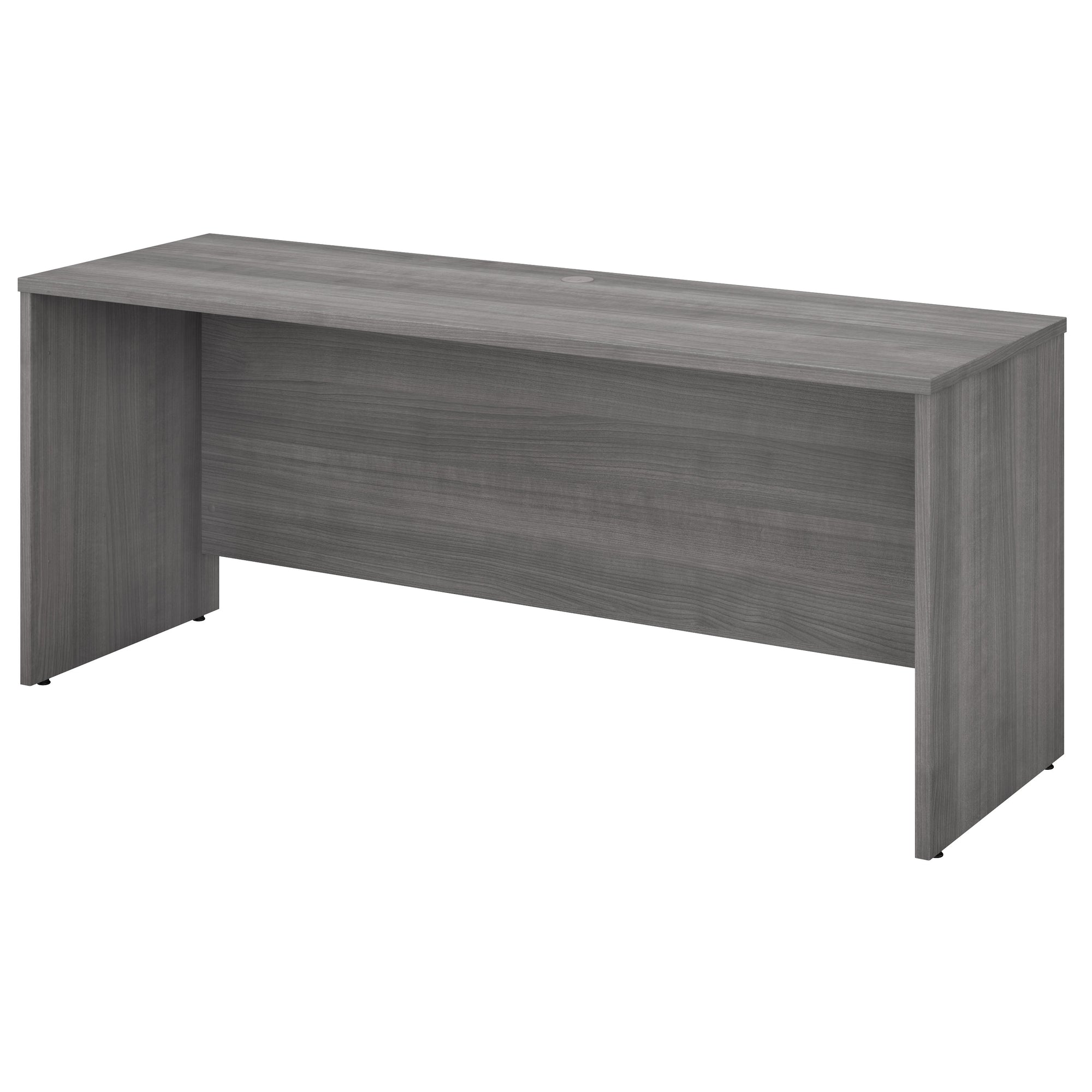 72" Premier Modern Desk with Privacy Panel in Platinum Gray
