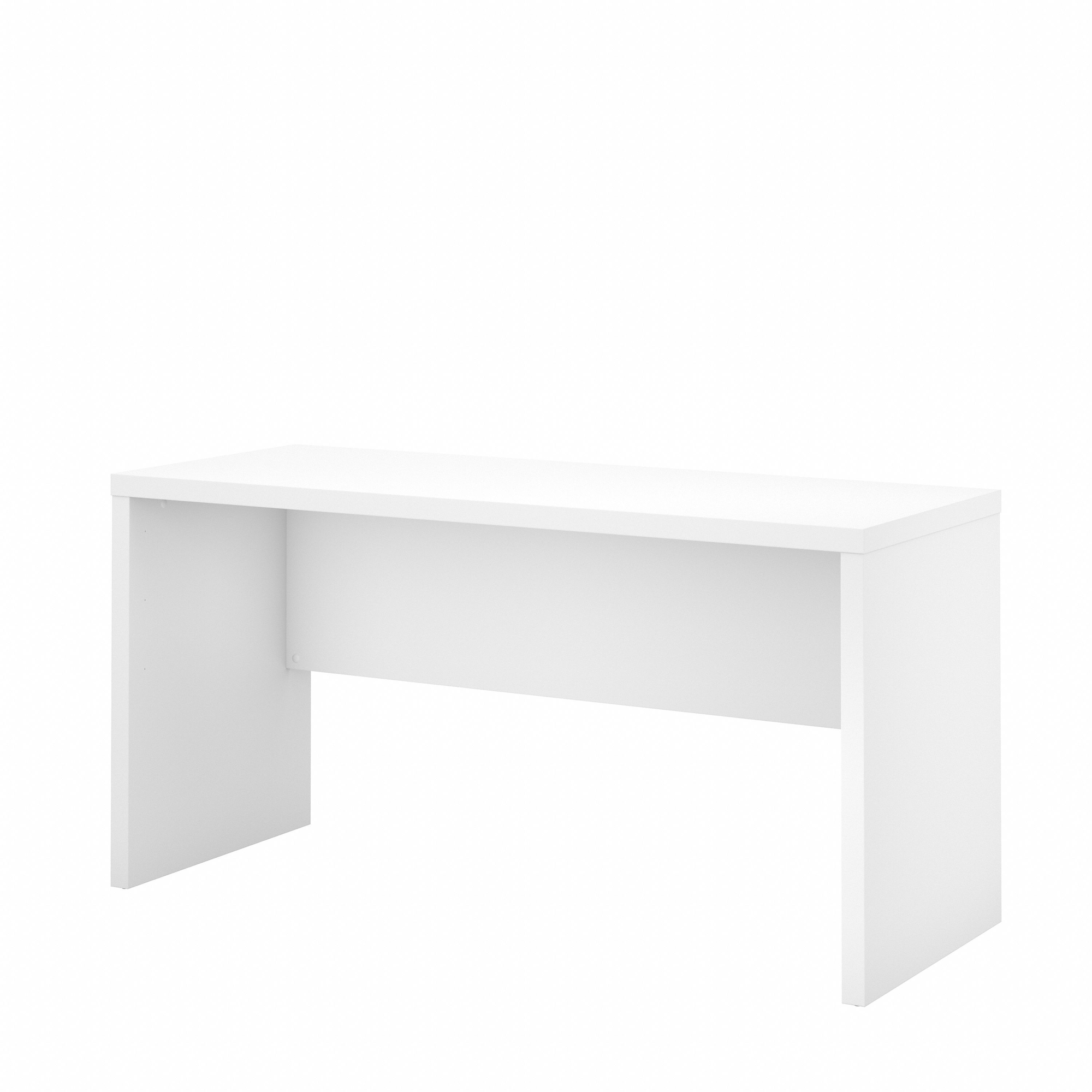 60" Modern Premium Office Desk in Pure White
