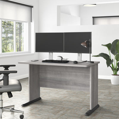 48" Rugged Modern Office Desk in Platinum Gray